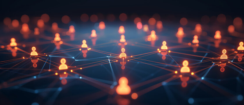 Professionals networking with AIpowered matchmaking apps, networking, smart connections