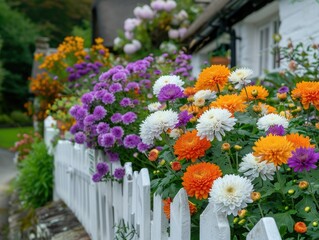 A Cottage Garden's Symphony of Color