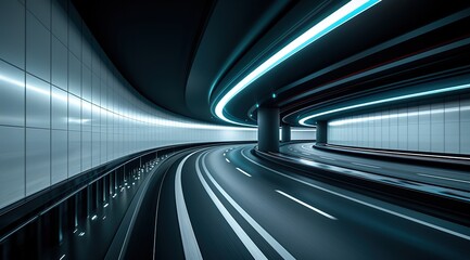 Obraz premium motion blur tunnel