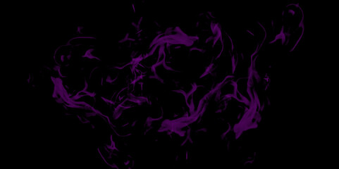 purple fire on a black background . Chaotic mixing smoke creates abstract patterns on a black background .abstract black background with purple smoke and copy space .