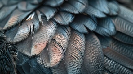 Obraz premium Intricate Beauty of a Dusky Seaside Sparrow's Feathers Close Up
