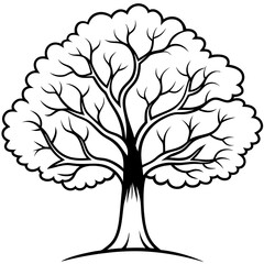 Obraz premium vector tree silhouette isolated
