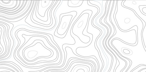 Topographic beautiful white and black contour topo wavy pattern map line design, geography map line, presentation white background. Use for template, wallpaper, web vector illustration.  