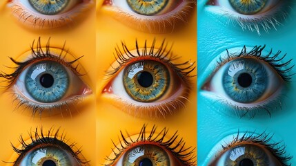 World Sight Day, eye health symbols, ample copy space