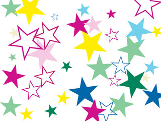 Abstract star colorful background Light Pink, Yellow vector texture with beautiful stars.