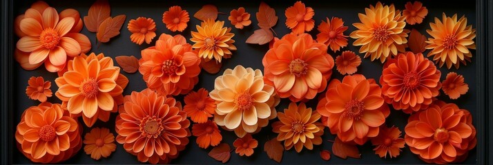 Fototapeta premium Floral Pattern, Flower Border Design