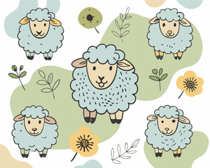cute  sheep v3