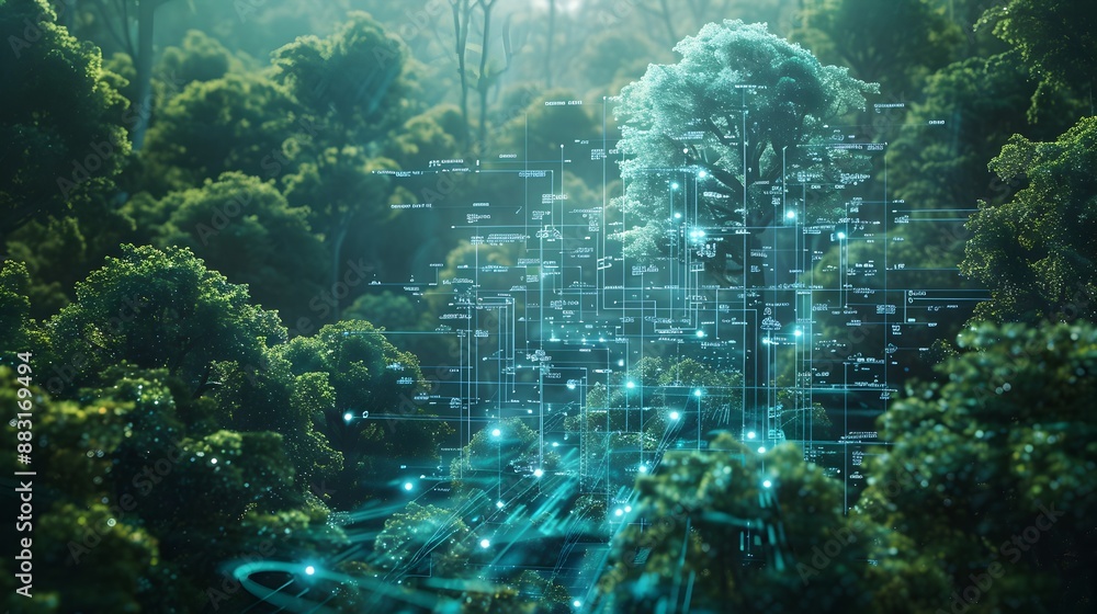 Aufkleber ai enhanced forest management for sustainable resource utilization and environmental monitoring
