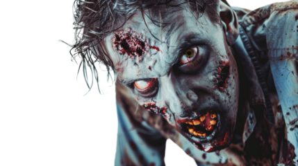 Zombie on a transparent background