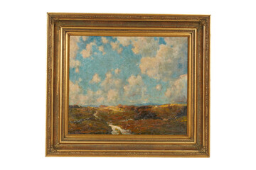 Fototapeta premium photo frame with gold