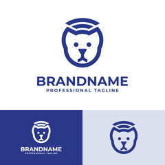 Cat Wifi Logo, Great for Digital Pet Care and Monitoring Systems