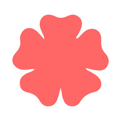 Flower clip art design on plain white transparent isolated background for card, shirt, hoodie, sweatshirt, apparel, tag, mug, icon, poster or badge