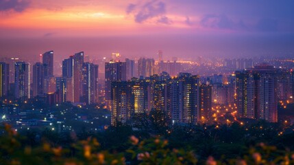 Obraz premium Cityscape at Twilight
