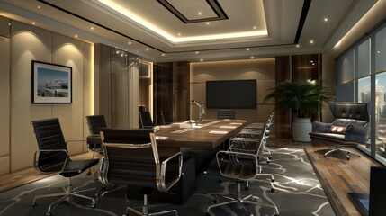 Modern Conference Room Interior Design.