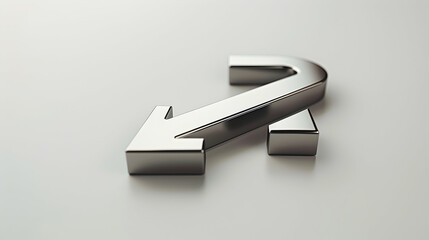 3D Flat Icon of Nickel and Sideways Arrow Symbol on Dreamy Background   Stable Commodity Value Concept with Ample Space for TextGraphics   Isolated White Background