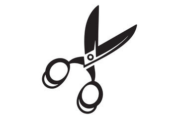 silhouette of Scissor, vector illustration