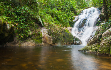 Fototapeta premium Waterfall in the national park forest