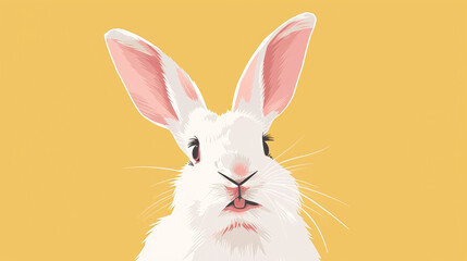 Obraz premium white rabbit