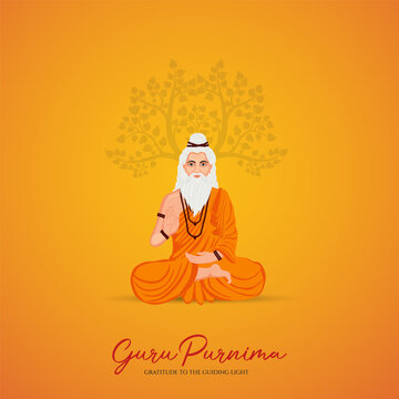 Guru Purnima festival of India teachers gurus give blesses to his shishya Social media post
