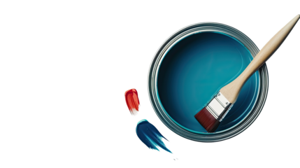 Paint on a transparent background