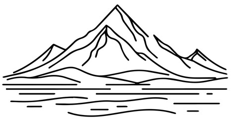 mountain landscape illustration