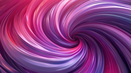 Fototapeta premium Pink and purple glossy spiral twirls in a mesmerizing vortex