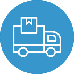 Shipping Vector Line White Circles Multicolors