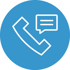 Telephone Vector Line White Circles Multicolors