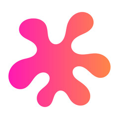 beautiful gradient abstract shape