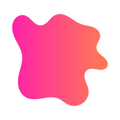 beautiful gradient abstract shape