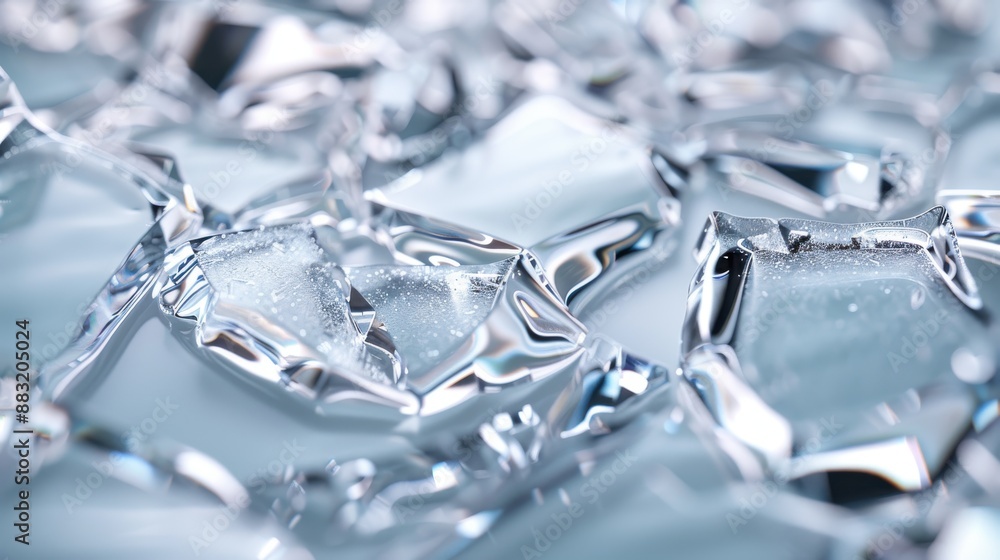 Aufkleber this photograph showcases reflective ice fragments with intricate patterns, revealing the mesmerizin