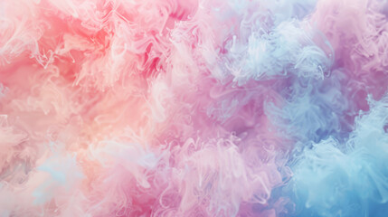 Fototapeta premium A mesmerizing swirl of pink, blue, and purple hues creating an ethereal and vibrant abstract pattern, evoking feelings of dreaminess and creativity.