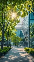 Obraz premium Sustainable and Smart University Campus with Integrated Resource Management for Eco friendly Education