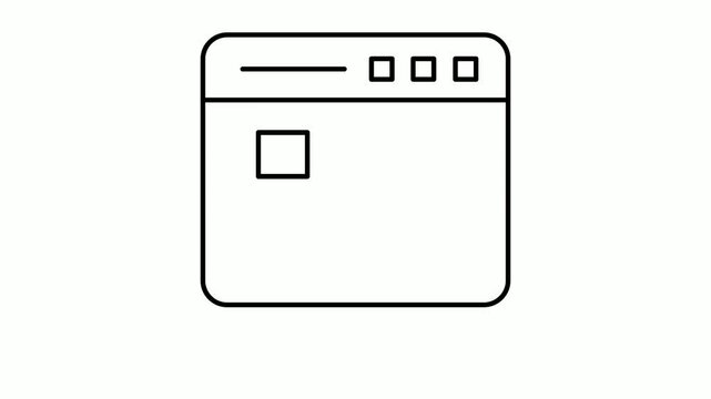 Registration of network domain name animated video, dot net domain url  footage, Cloud computing and Global Web hosting services Clip,  Tld .net register booking animation