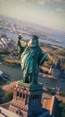 Fototapeta premium Obese Statue of Liberty