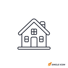 House icon vector illustration. House symbol isolated on white background.