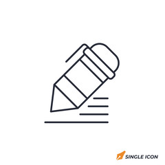 Pen icon vector illustration. Pen symbol isolated on white background.