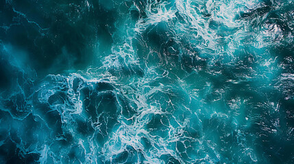 Obraz premium Skyward Glimpse Bird's Eye View of the Endless Ocean