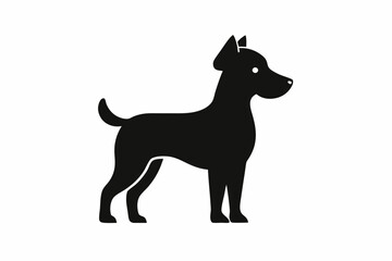 silhouette of a dog