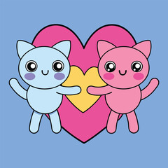 Fototapeta premium Happy friend Adobe Illustrator Artwork