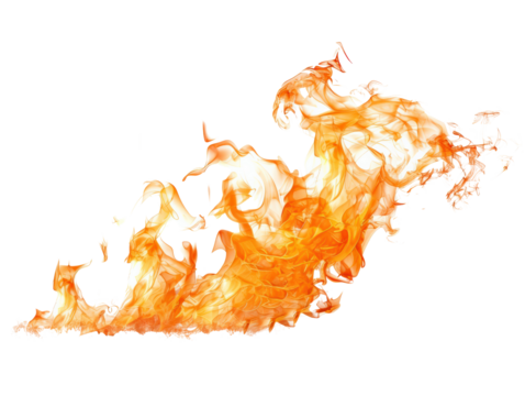 Vivid explosion of fire with dynamic flames and intense heat. Perfect for backgrounds, special effects, and dramatic visuals.