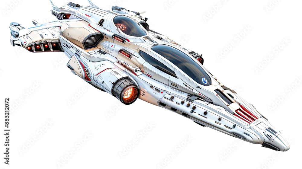Canvas Prints space shuttle on transparent background