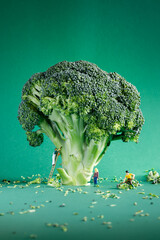 broccoli maintained by mini figures
