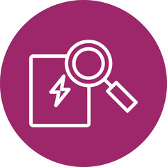 Analyzer Vector Line White Circles Multicolors