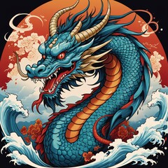 Dragon illustration design