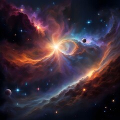 background with space