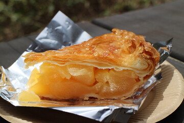 Apple pie at Kamikochi in Japan