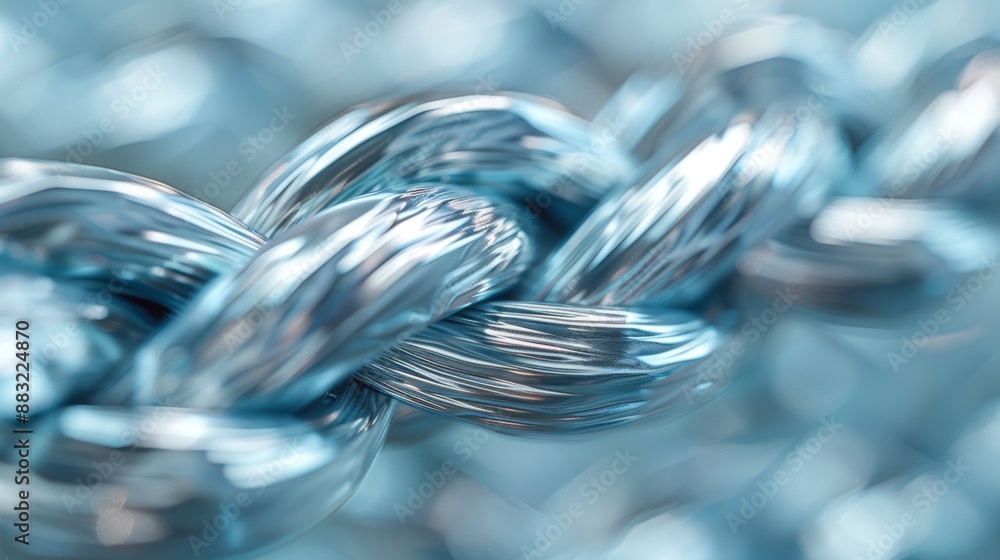 Poster tangled electrical wires: a chaotic bundle of tangled silver color electrical wires, emphasizing the