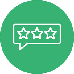 Good Feedback Vector Line White Circles Multicolors