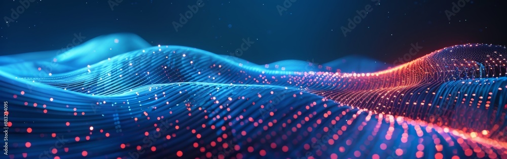 Poster futuristic neon background for tech and sci-fi themes generative ai
